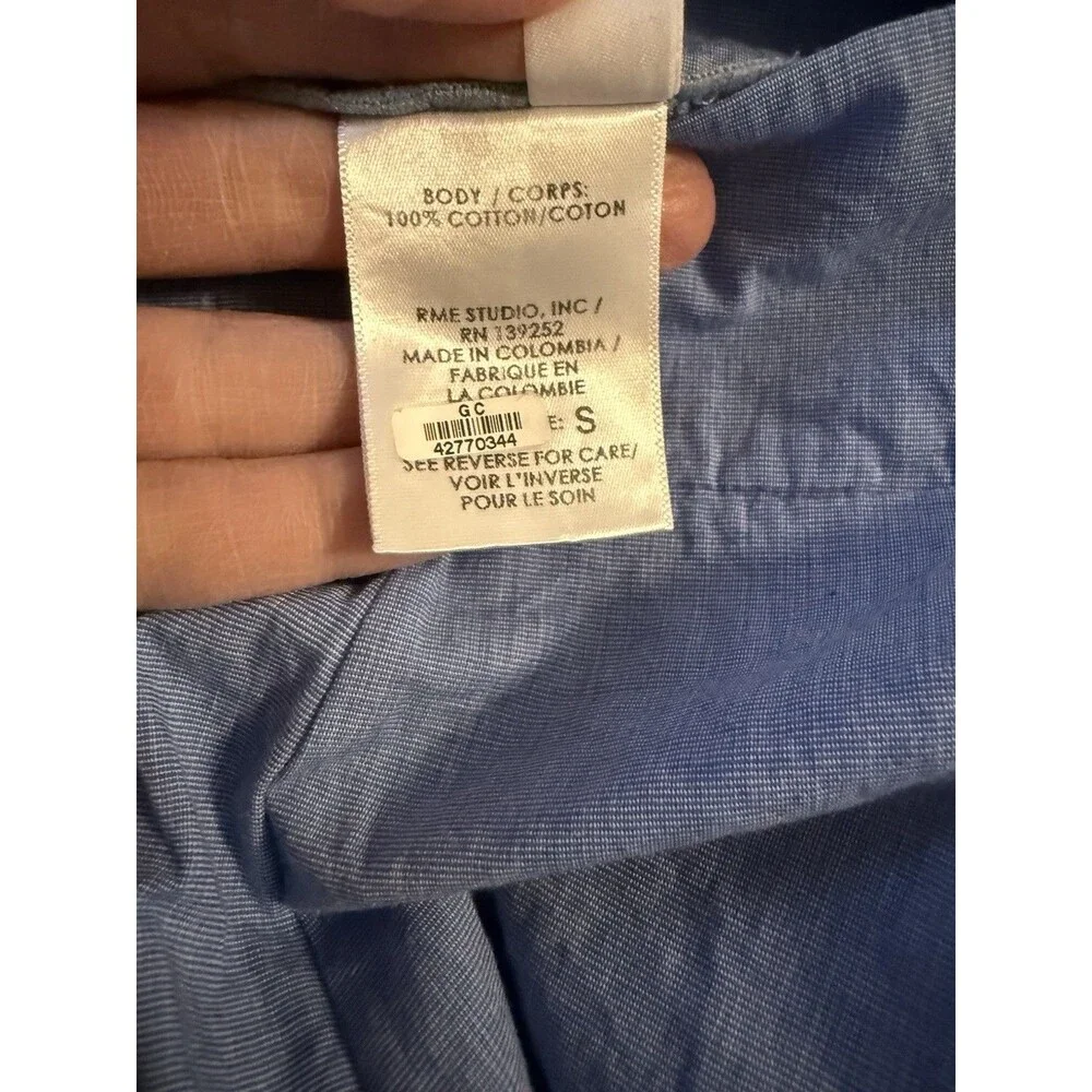 Peixoto Copacabana High-Waist Swim Cover-Up Shorts Size S Blue - Picture 5 of 7